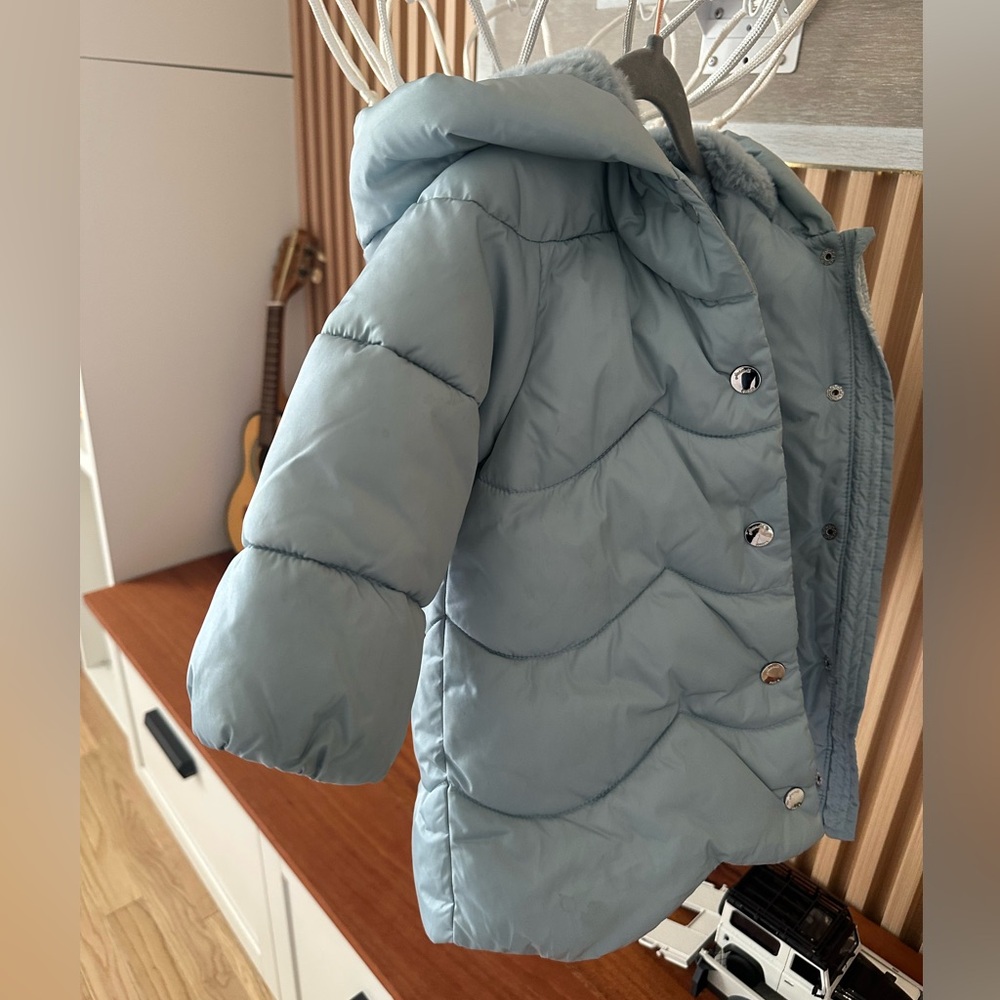 Jacadi Soft Blue Fleece-Lined Jacket